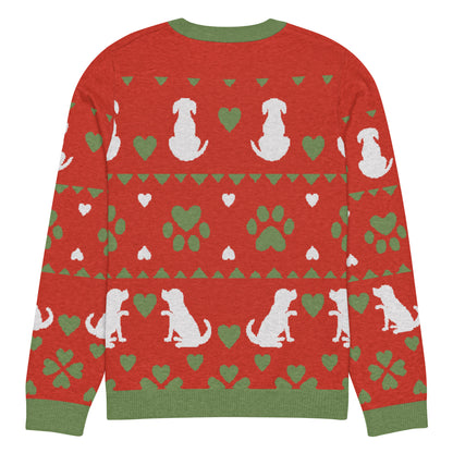 Christmas Dogs Knitted Crewneck Sweater