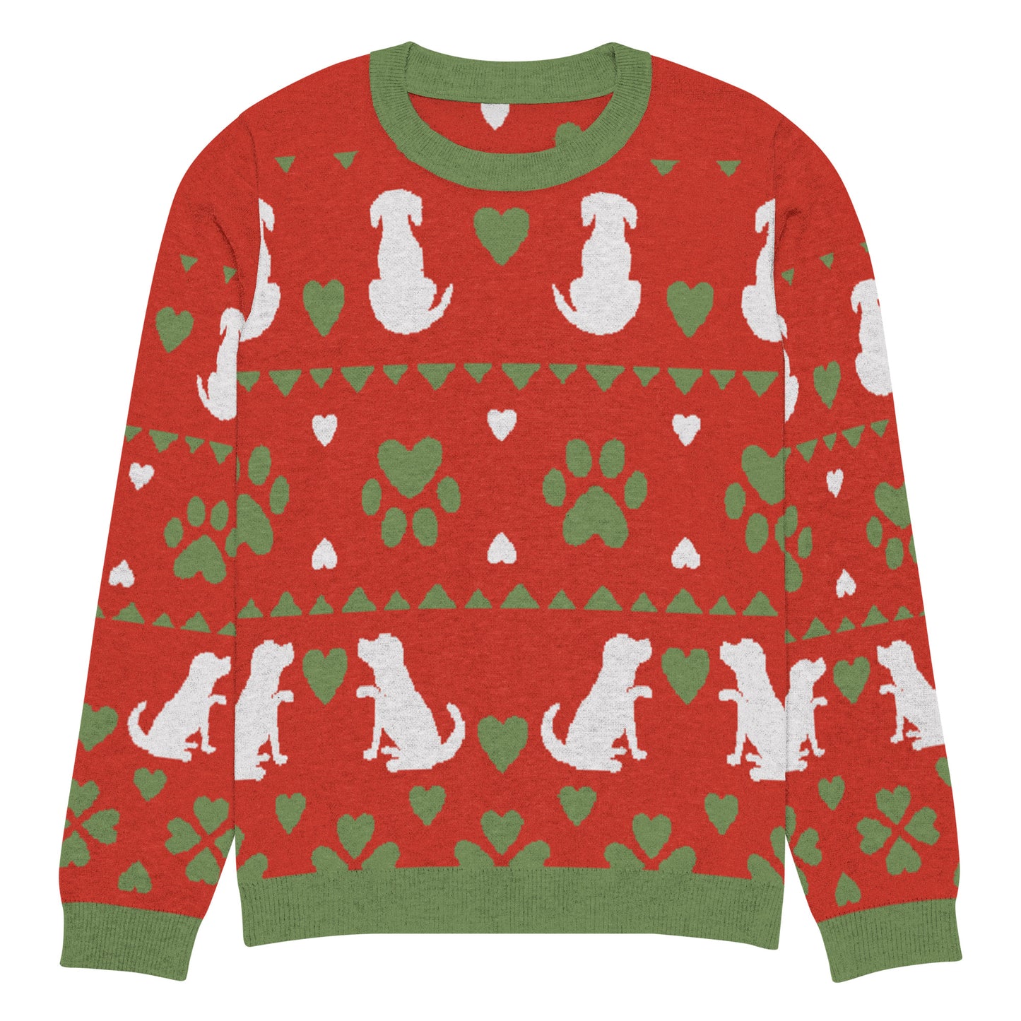 Christmas Dogs Knitted Crewneck Sweater