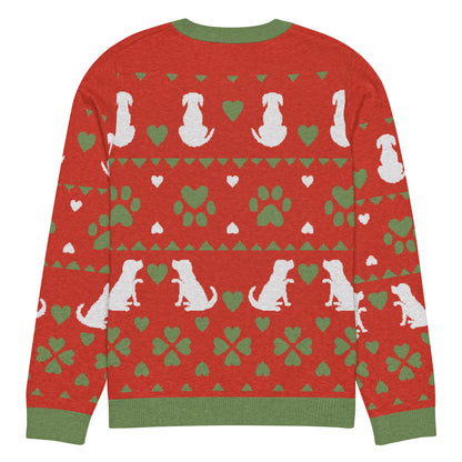 Christmas Dogs Knitted Crewneck Sweater