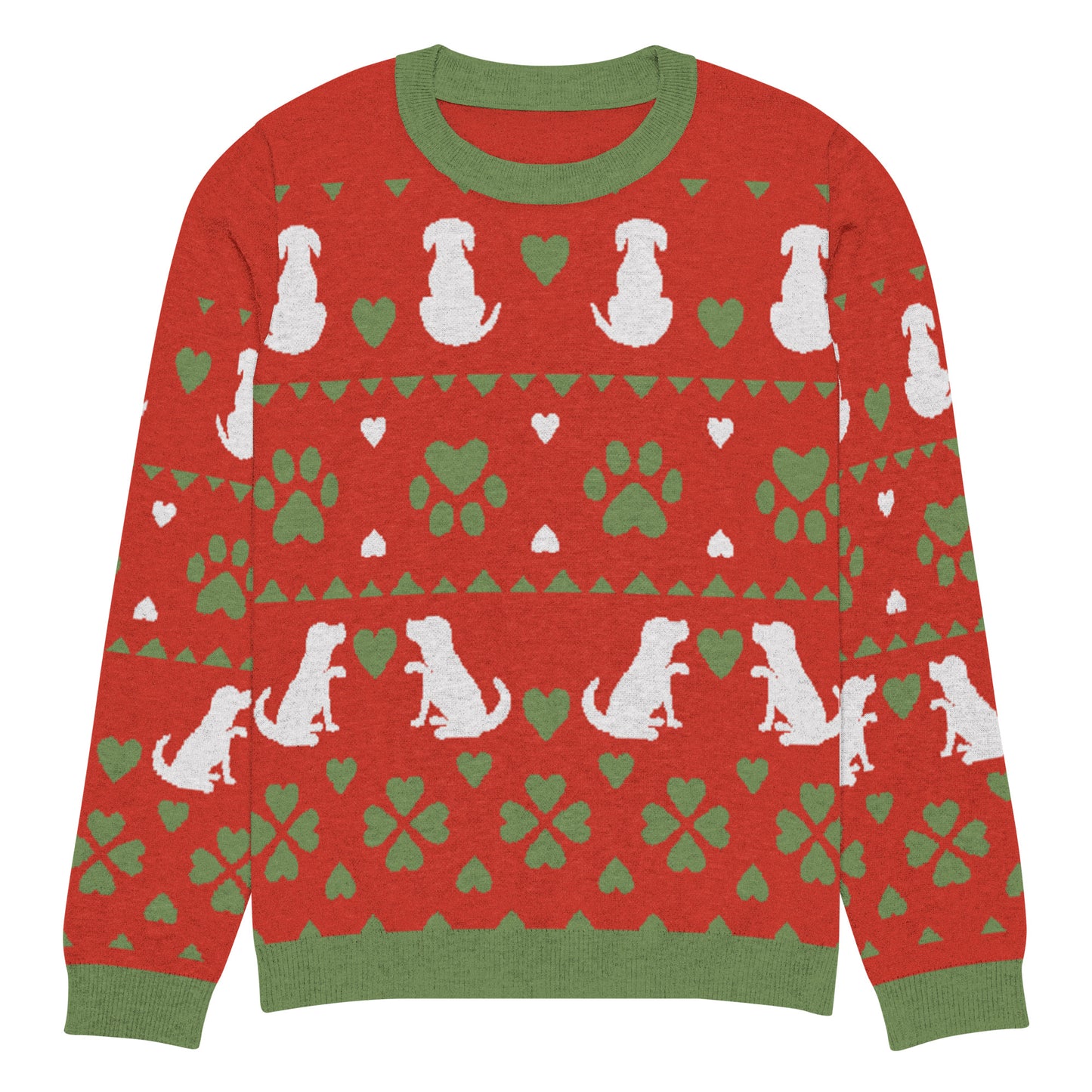 Christmas Dogs Knitted Crewneck Sweater