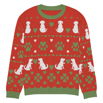 Christmas Dogs Knitted Crewneck Sweater