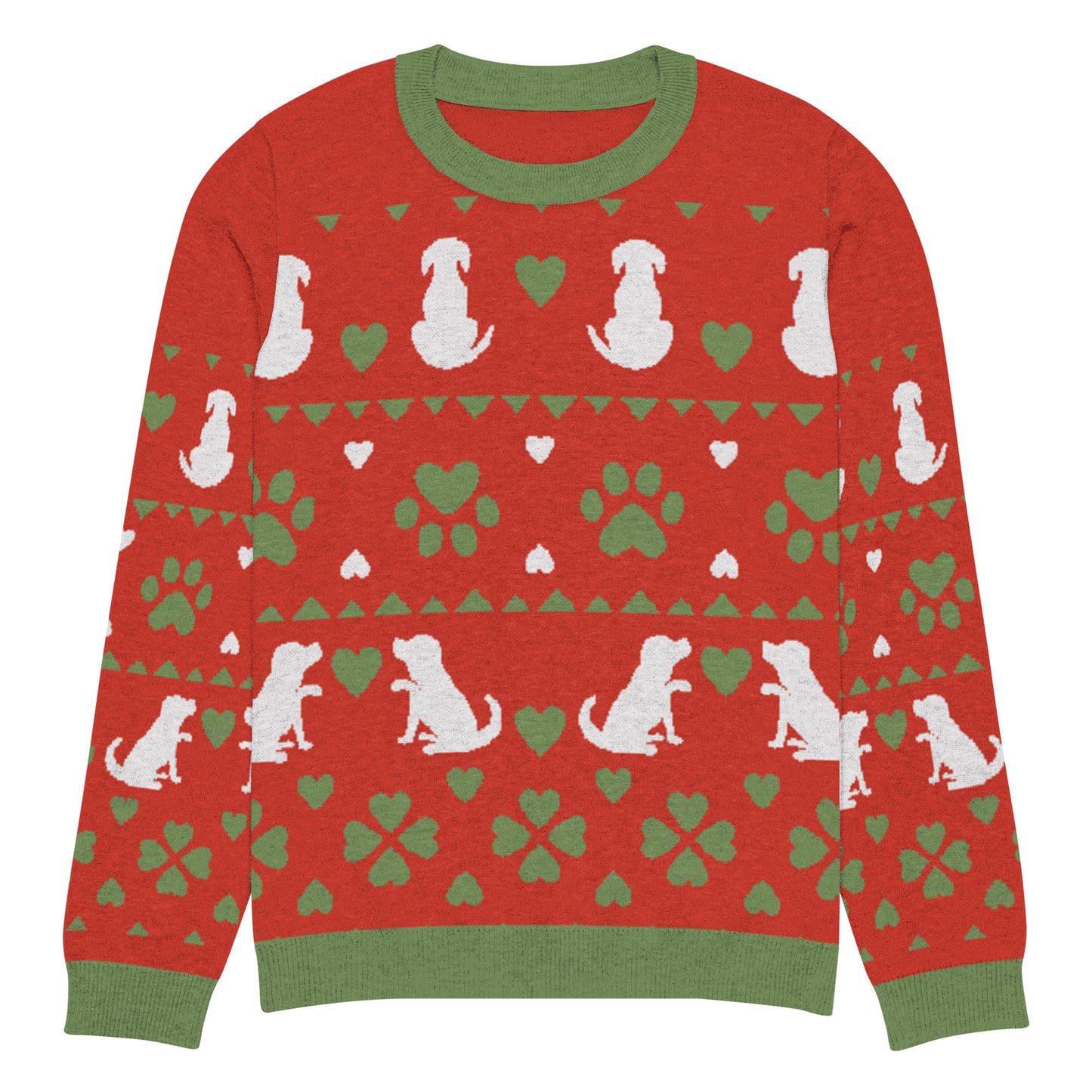 Christmas Dogs Knitted Crewneck Sweater