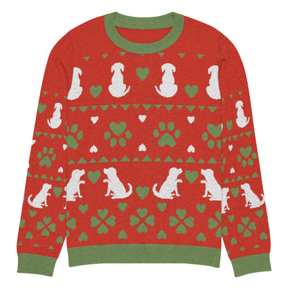 Christmas Dogs Knitted Crewneck Sweater