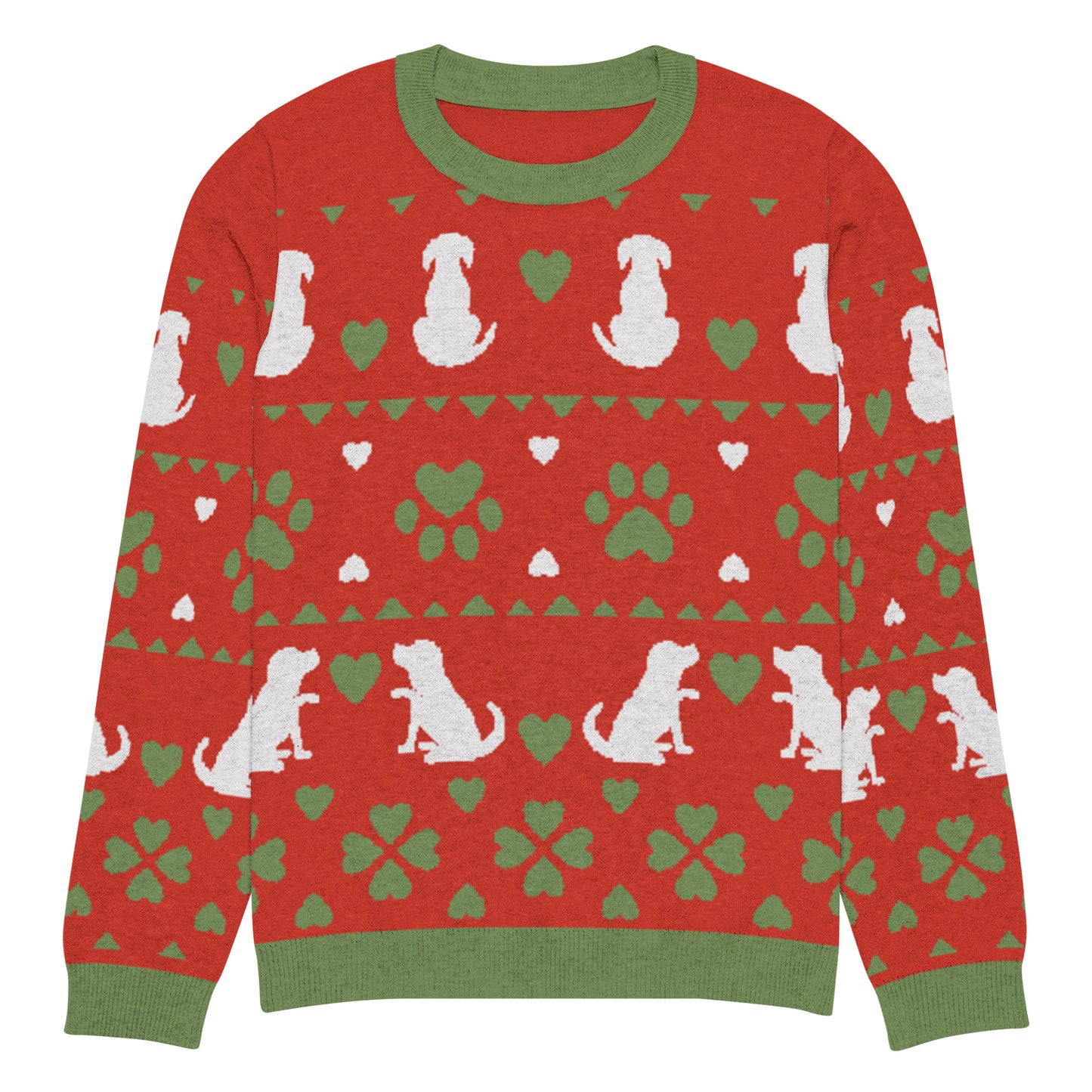 Christmas Dogs Knitted Crewneck Sweater