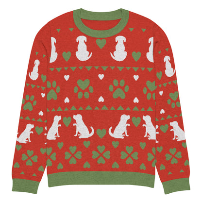 Christmas Dogs Knitted Crewneck Sweater