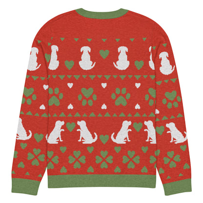 Christmas Dogs Knitted Crewneck Sweater