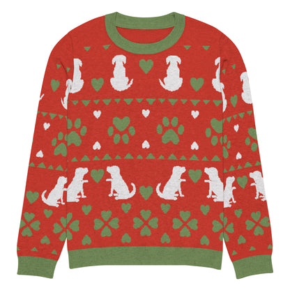 Christmas Dogs Knitted Crewneck Sweater