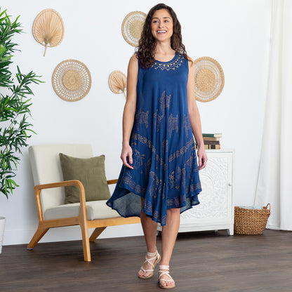Golden Turtles Sleeveless Dress