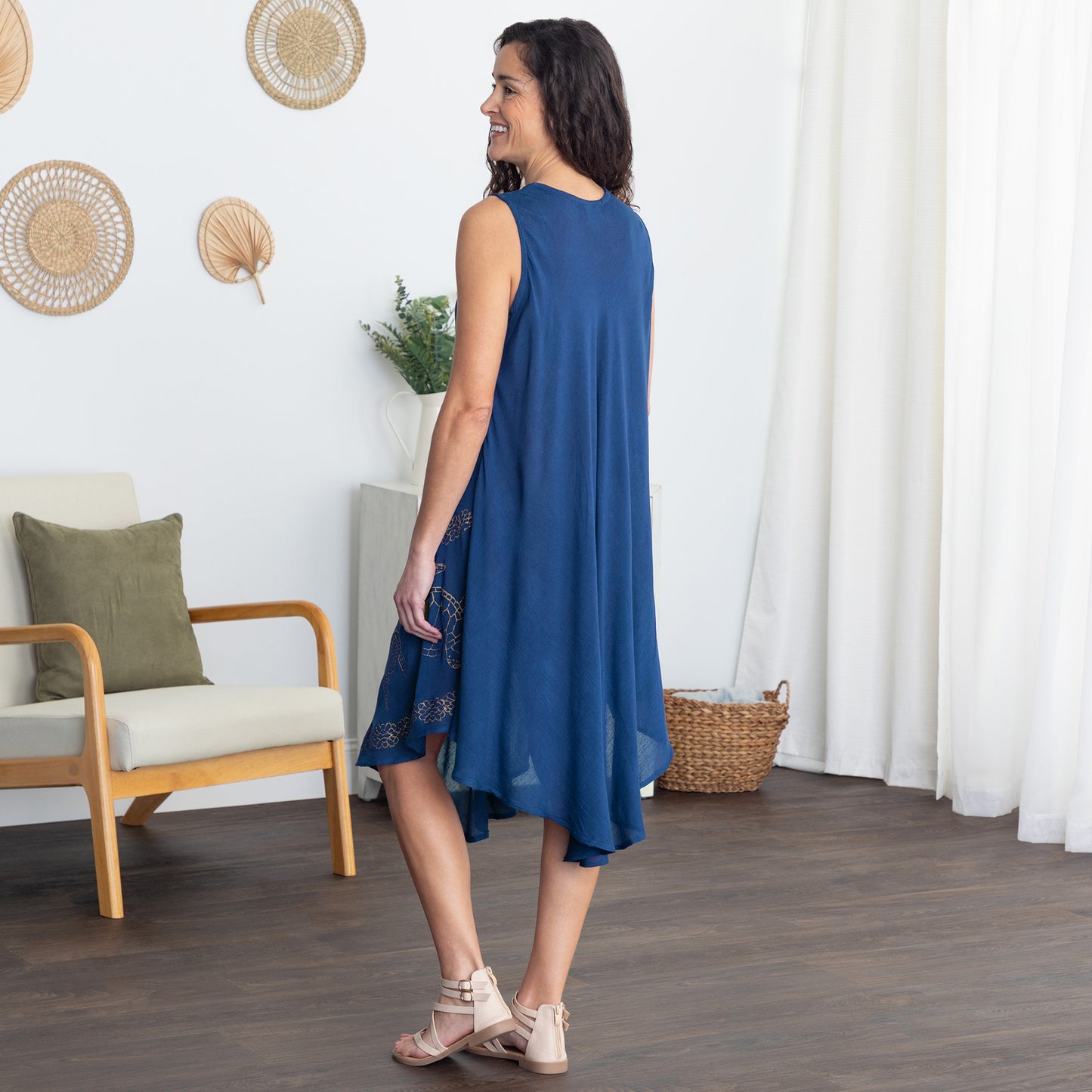 Golden Turtles Sleeveless Dress