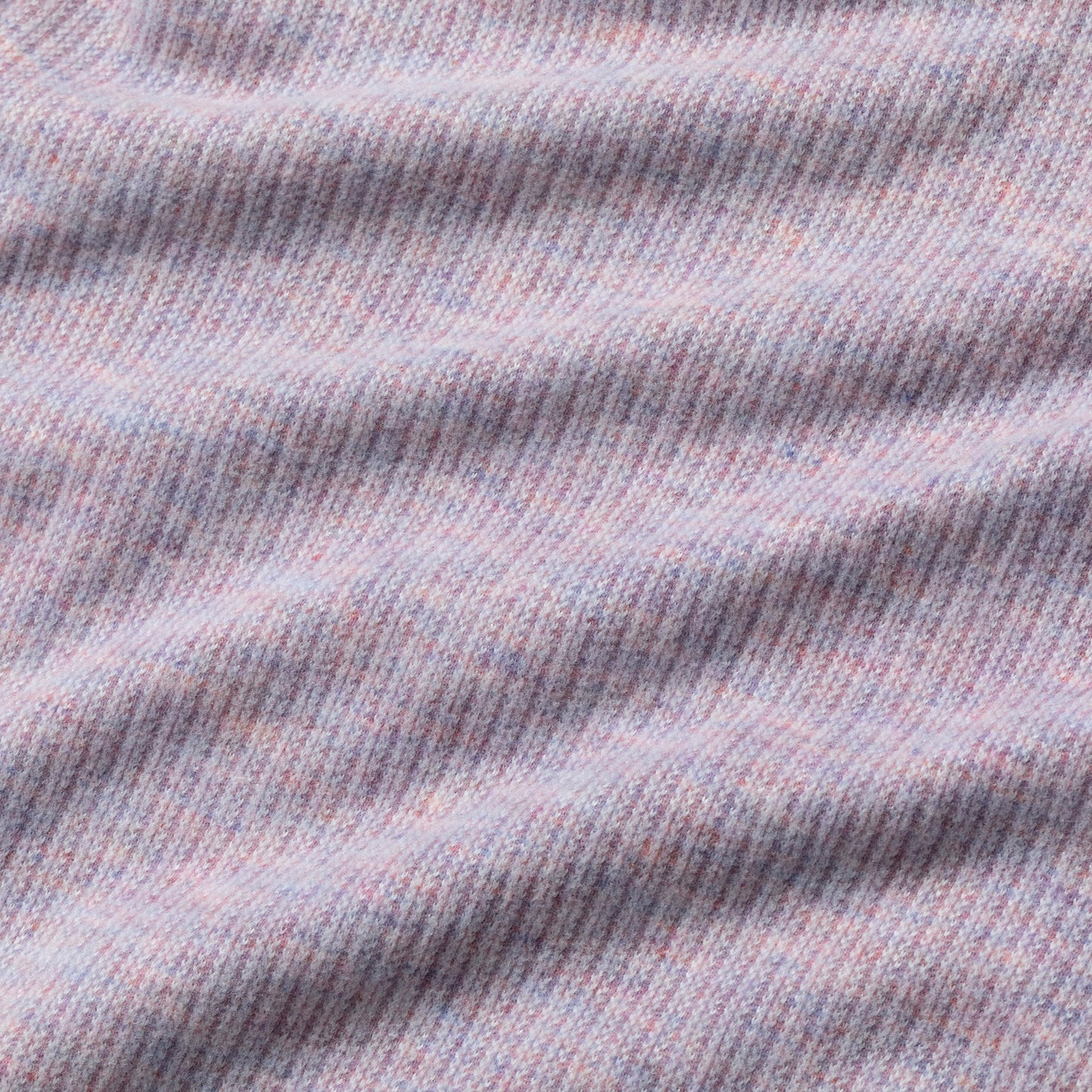 Soft Melange Paw Print Purple Rib Knit Pants