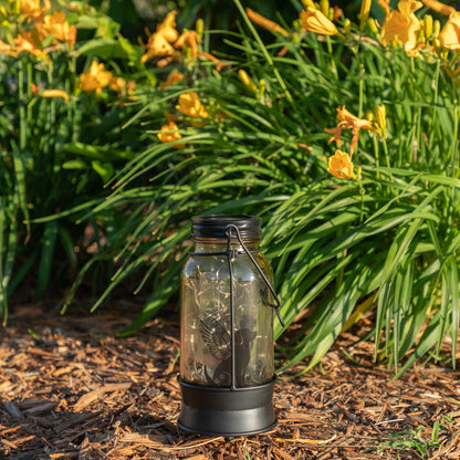 Solar Angel Pet Mason Jar Lantern Stake | Cat & Dog