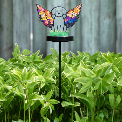 Pets & Angels Colorful Mosaic Solar Garden Stake Light
