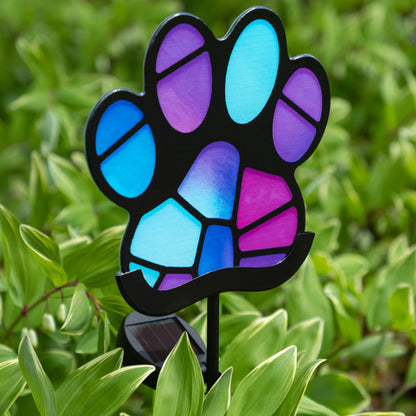 Pets & Angels Colorful Mosaic Solar Garden Stake Light