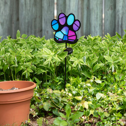 Pets & Angels Colorful Mosaic Solar Garden Stake Light