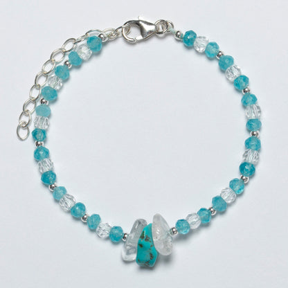 Message in a Bottle Birthstone Bracelet Gift