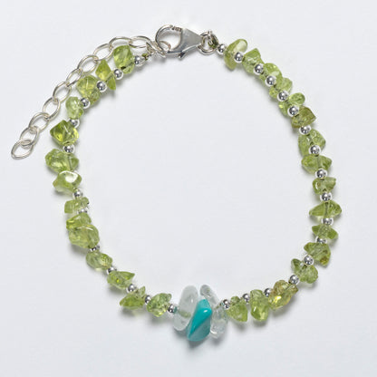 Message in a Bottle Birthstone Bracelet Gift