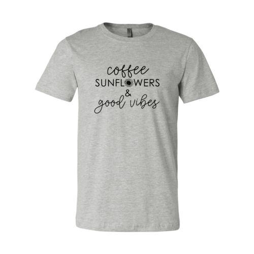 Coffee Sunflowers & Good Vibes T-Shirt