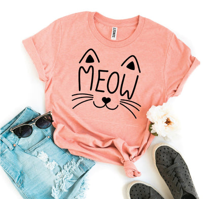 Meow Cat Face T-Shirt