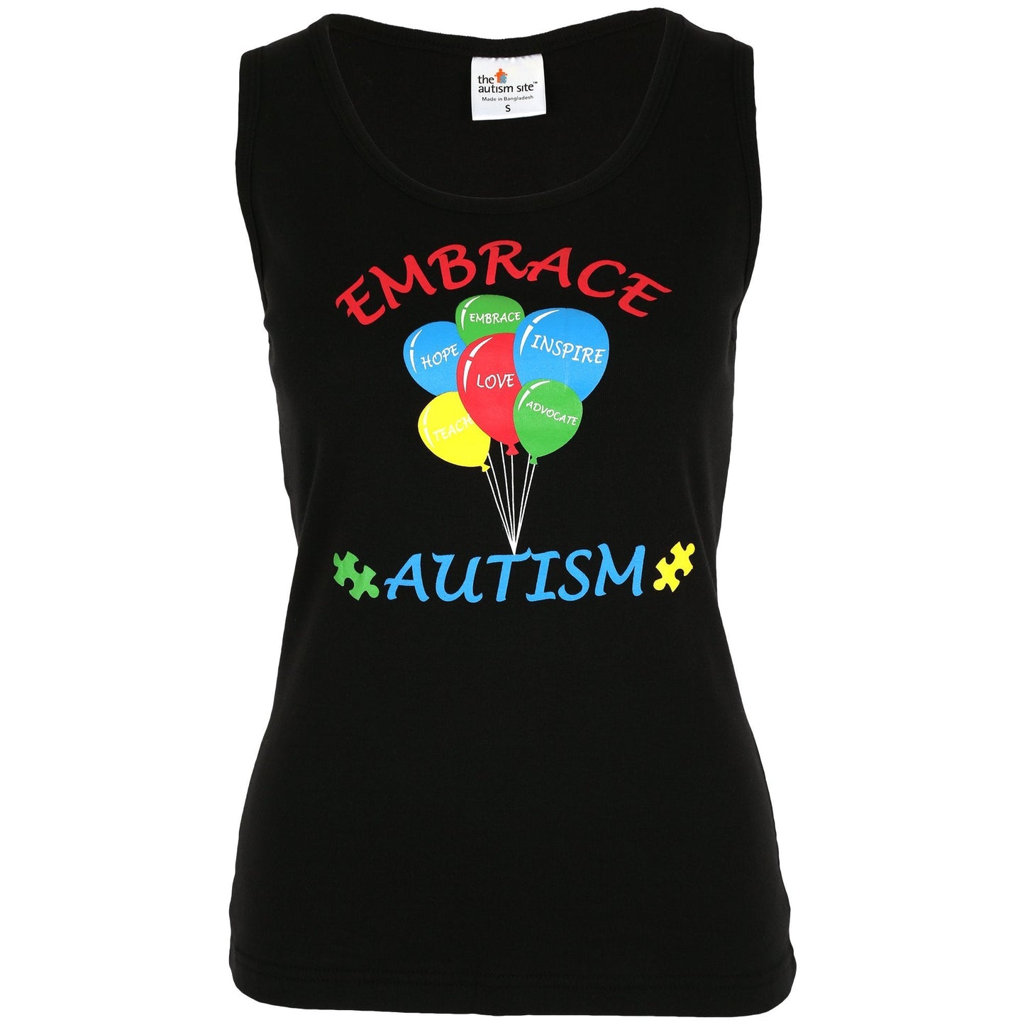 Embrace Autism Balloons Tank Top