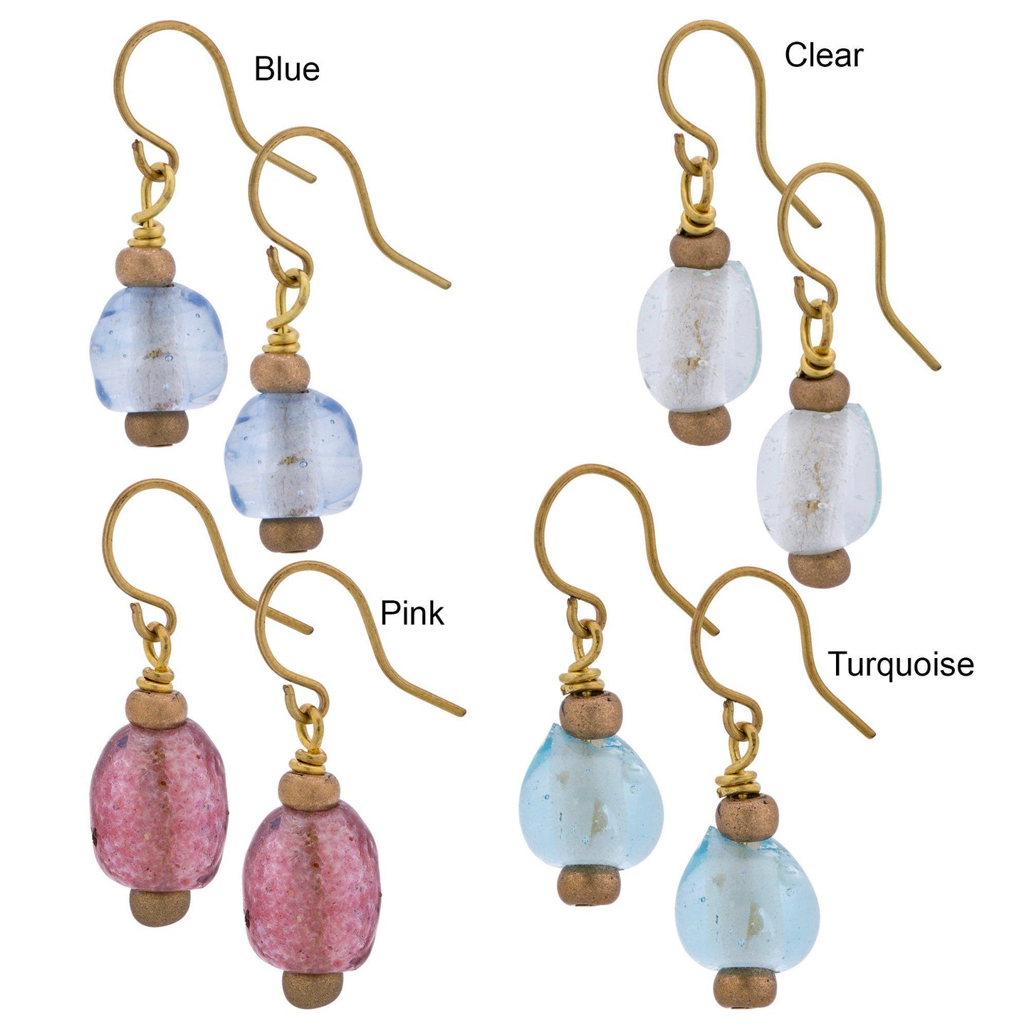 Glass Droplet Earrings