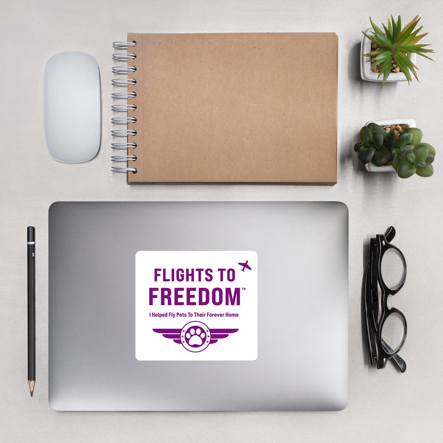 Flights to Freedom Pets Sticker