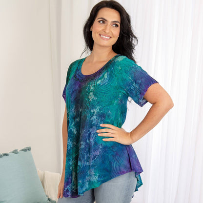 Peacock Love Tunic | Fair Trade