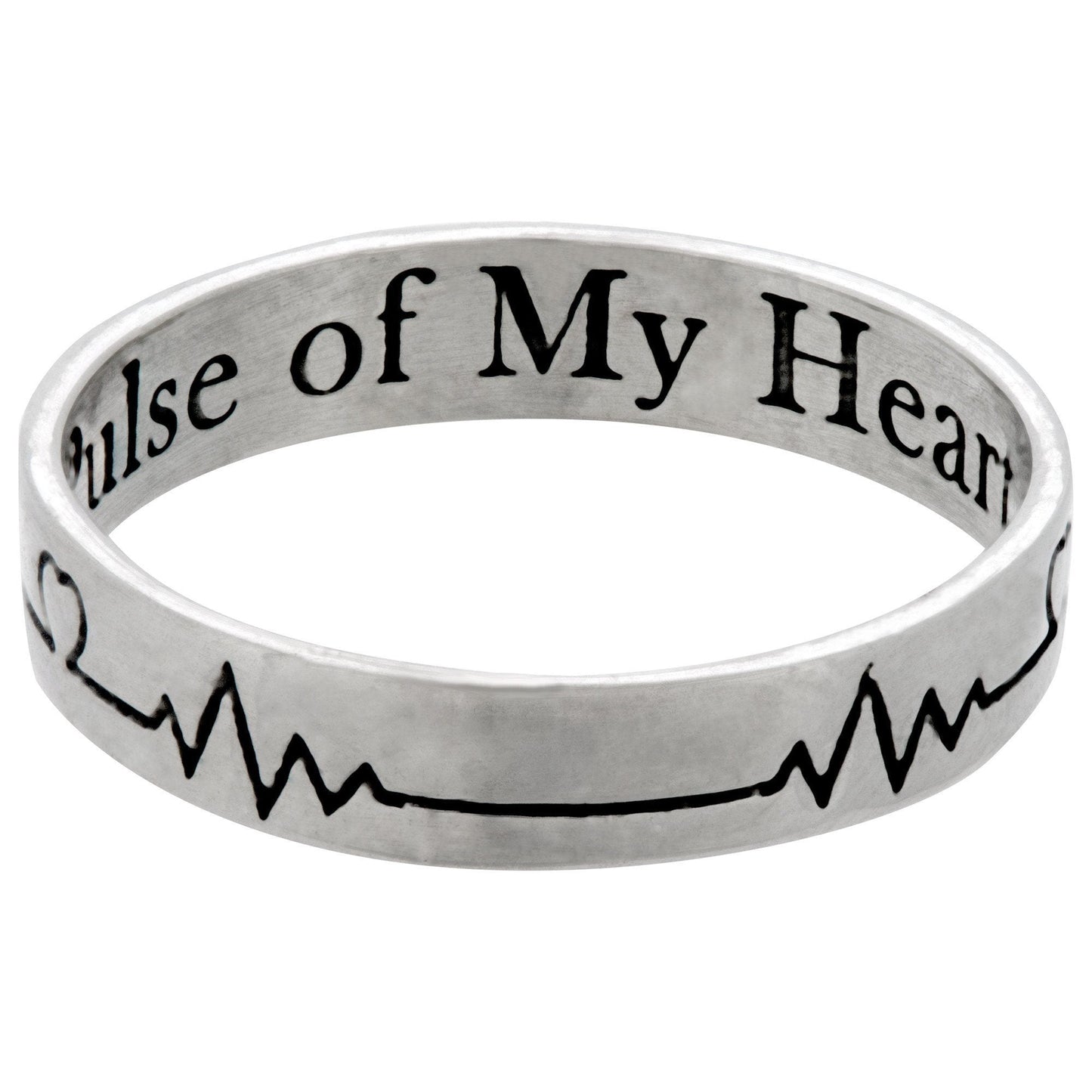 Pulse of My Heart Sterling Ring