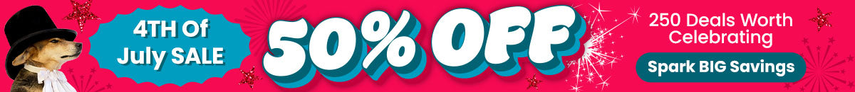 4th of July Sale by The Animal Rescue Site and GreaterGood. Save 50% off summer favorites, with proceeds helping support shelter pets and more.