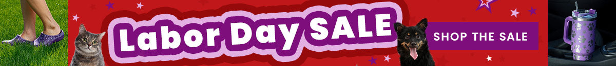 Shop the Labor Day Sale with up to 75% off on items like paw-print clogs and tumblers.