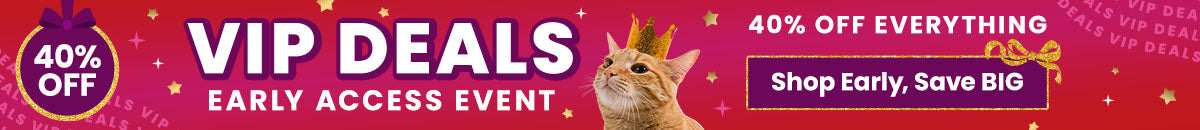 Score exclusive savings during the VIP Deals Early Access Event with 40% off! Shop early and save big to support shelter pets and more through The Animal Rescue Site and GreaterGood.
