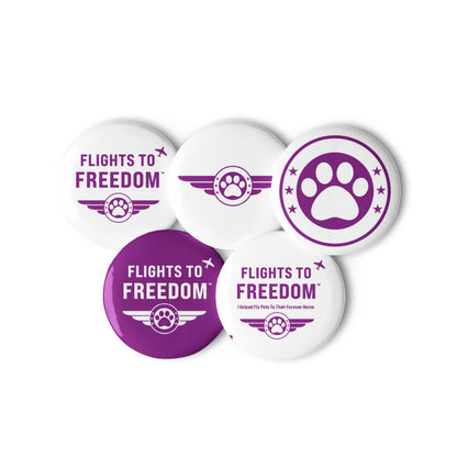 Flights to Freedom Pin Buttons