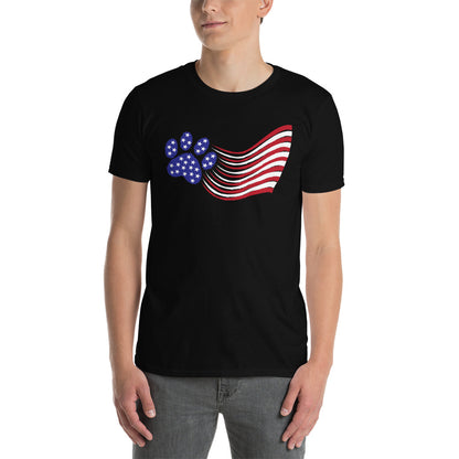 Paws and Stripes Flag T-Shirt