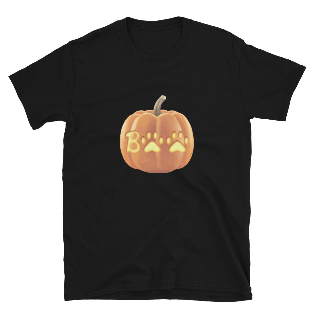 Paw Print Boo Pumpkin T-Shirt