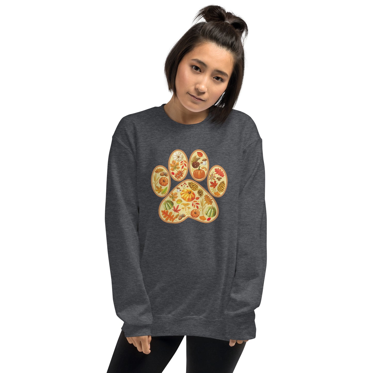 Paw Print of Autumn Crewneck Sweatshirt