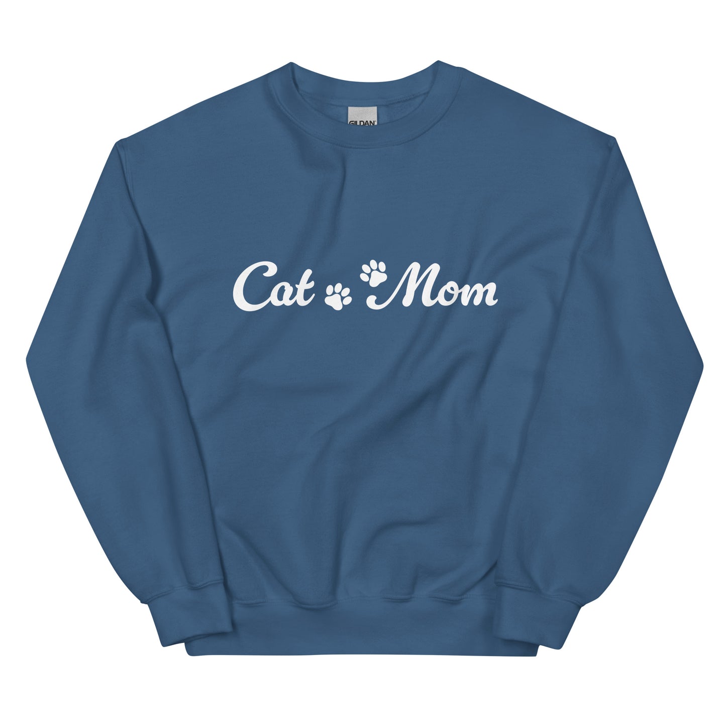 Paw Print Cat Mom Crewneck Sweatshirt