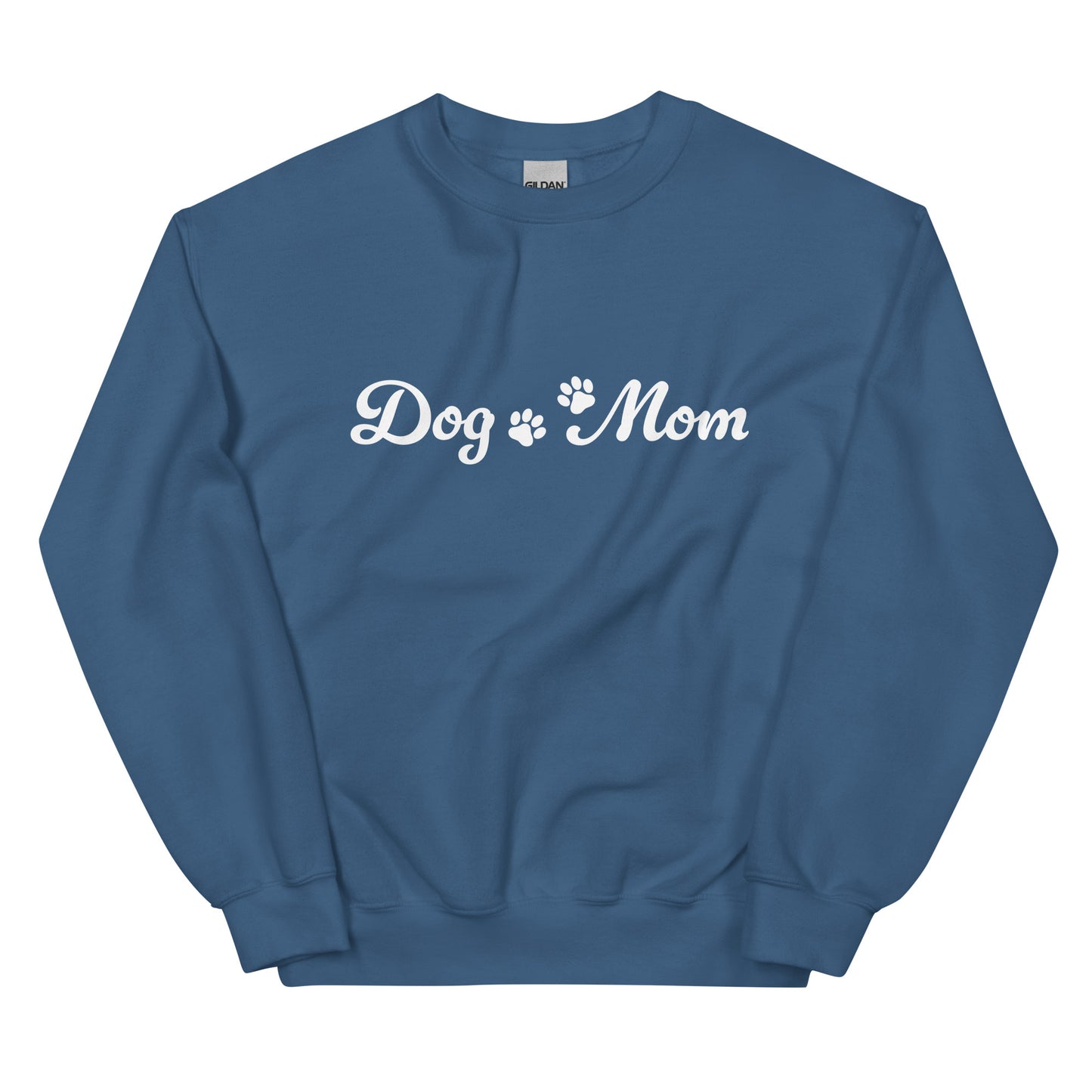 Paw Print Dog Mom Crewneck Sweatshirt