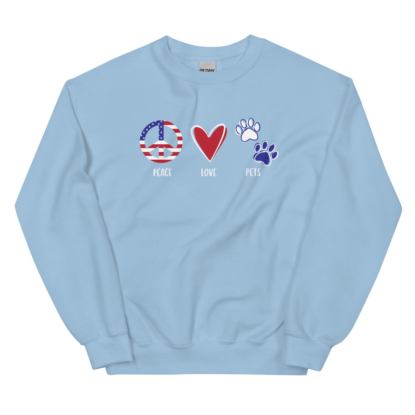 Peace Love & Pets Crewneck Sweatshirt