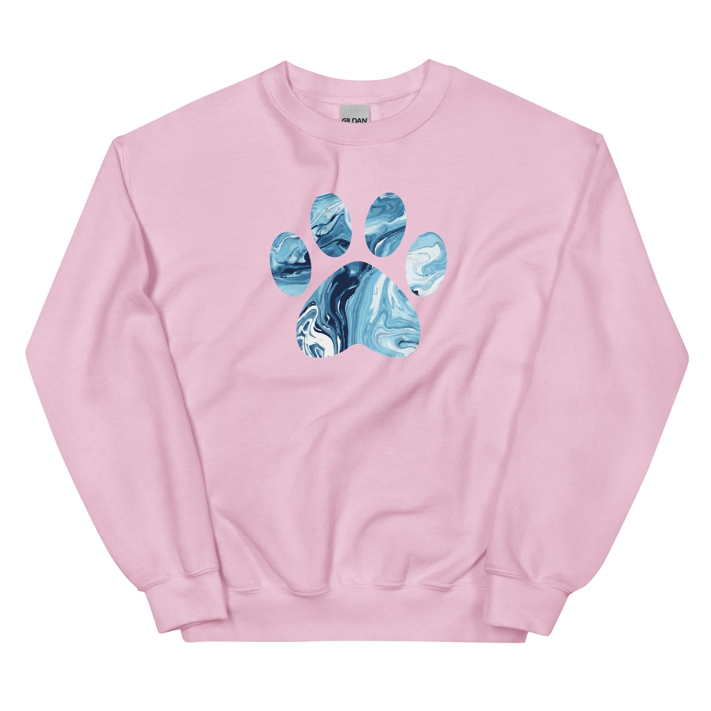 Marbled Paw Crewneck Sweatshirt