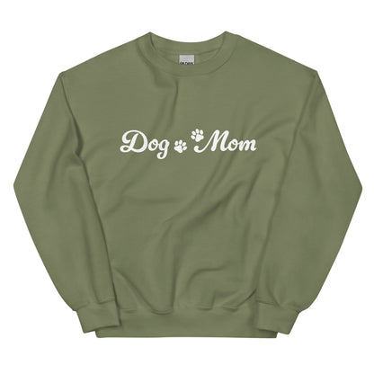 Paw Print Dog Mom Crewneck Sweatshirt