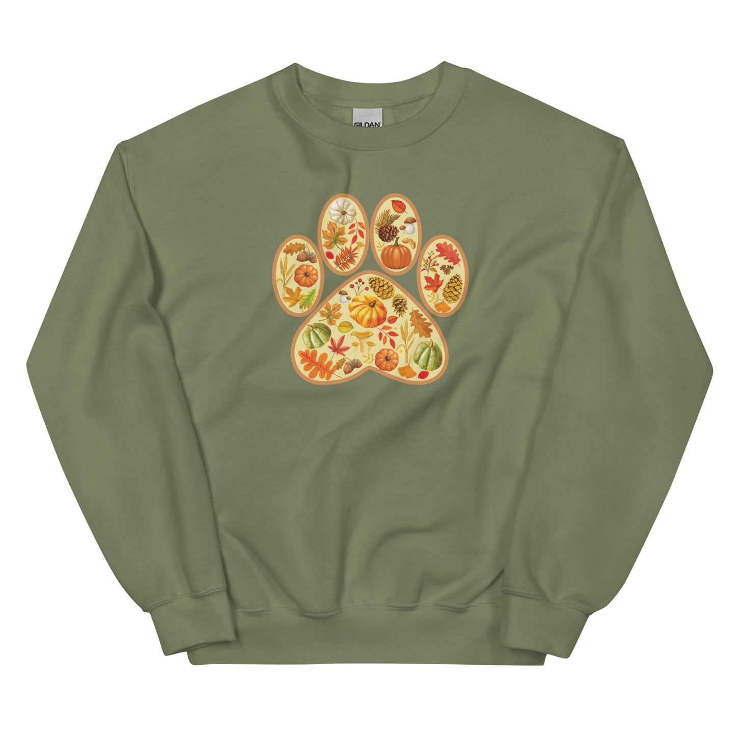 Paw Print of Autumn Crewneck Sweatshirt