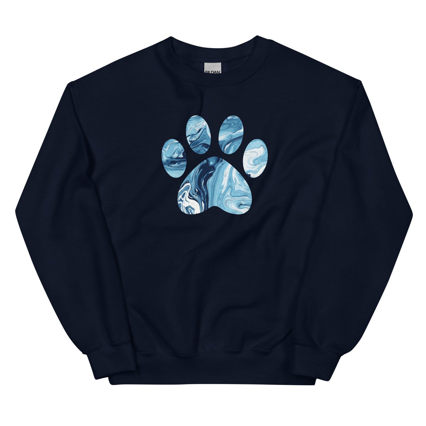 Marbled Paw Crewneck Sweatshirt