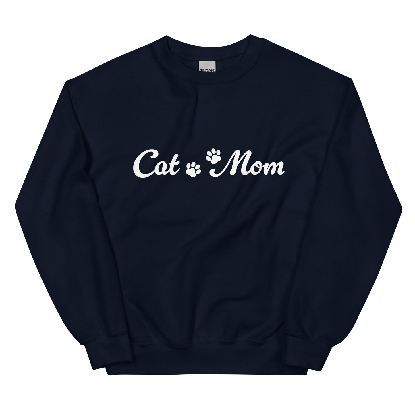 Paw Print Cat Mom Crewneck Sweatshirt