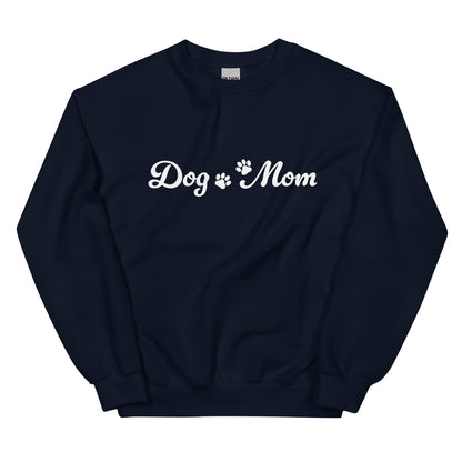 Paw Print Dog Mom Crewneck Sweatshirt