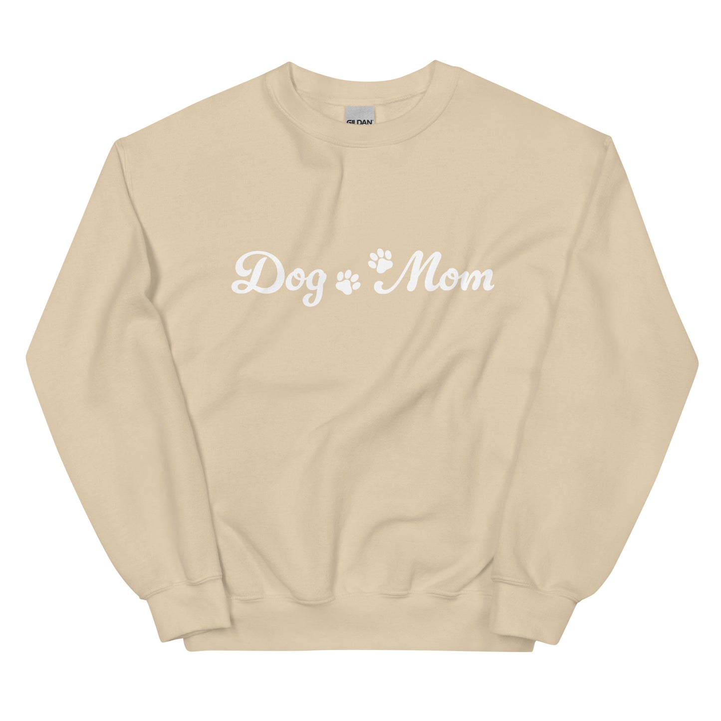 Paw Print Dog Mom Crewneck Sweatshirt