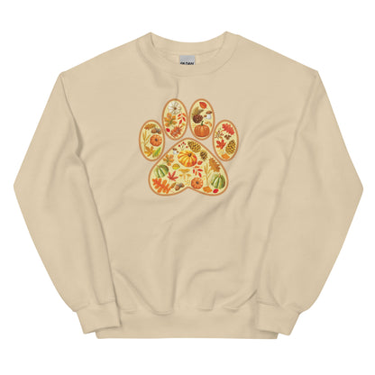 Paw Print of Autumn Crewneck Sweatshirt