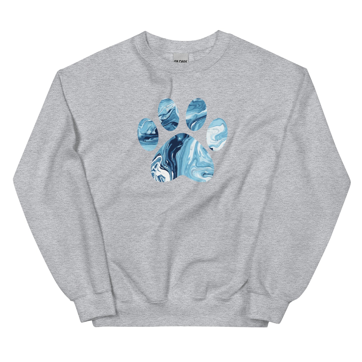 Marbled Paw Crewneck Sweatshirt