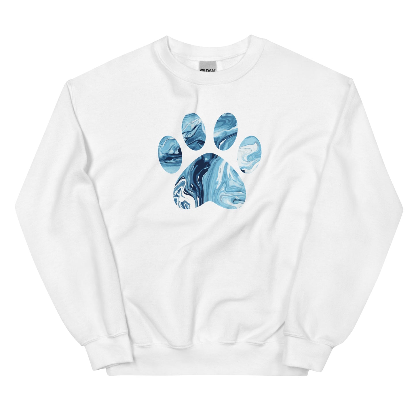 Marbled Paw Crewneck Sweatshirt