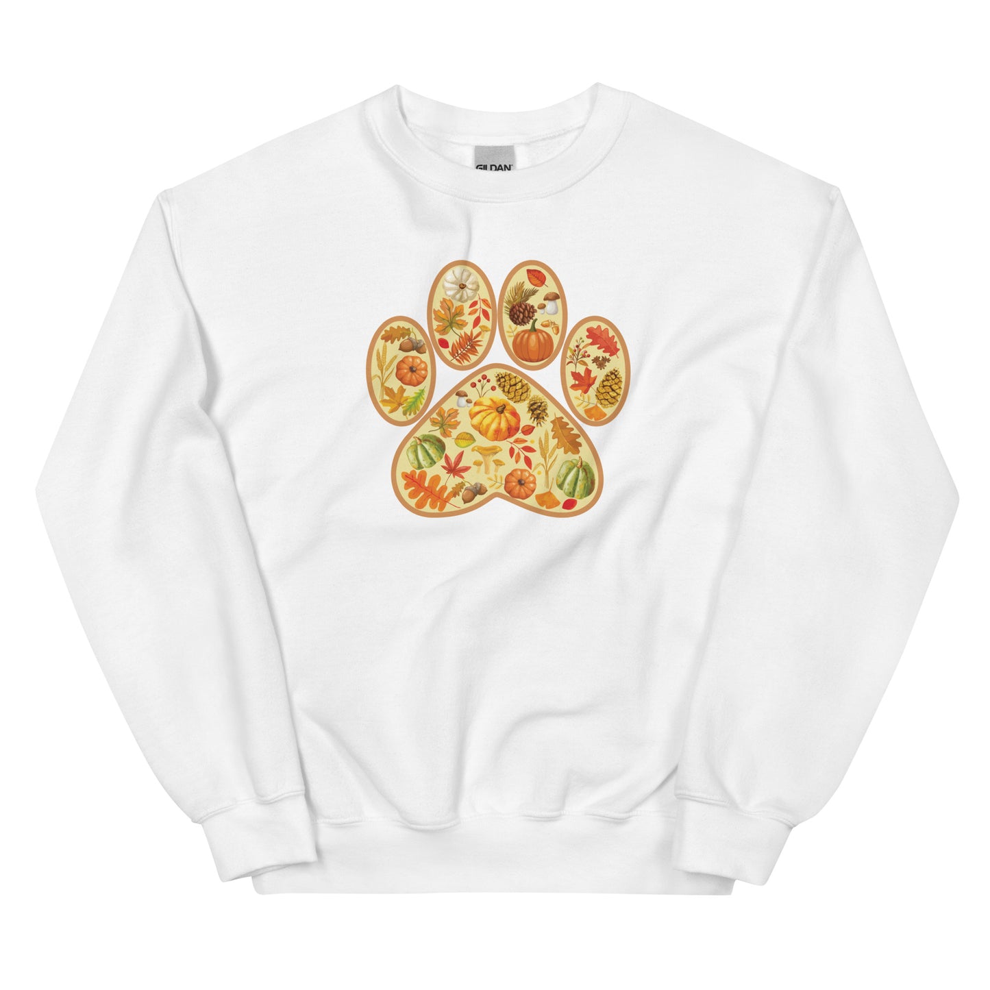 Paw Print of Autumn Crewneck Sweatshirt