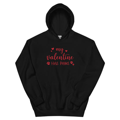 My Valentine Has Paws Hoodie