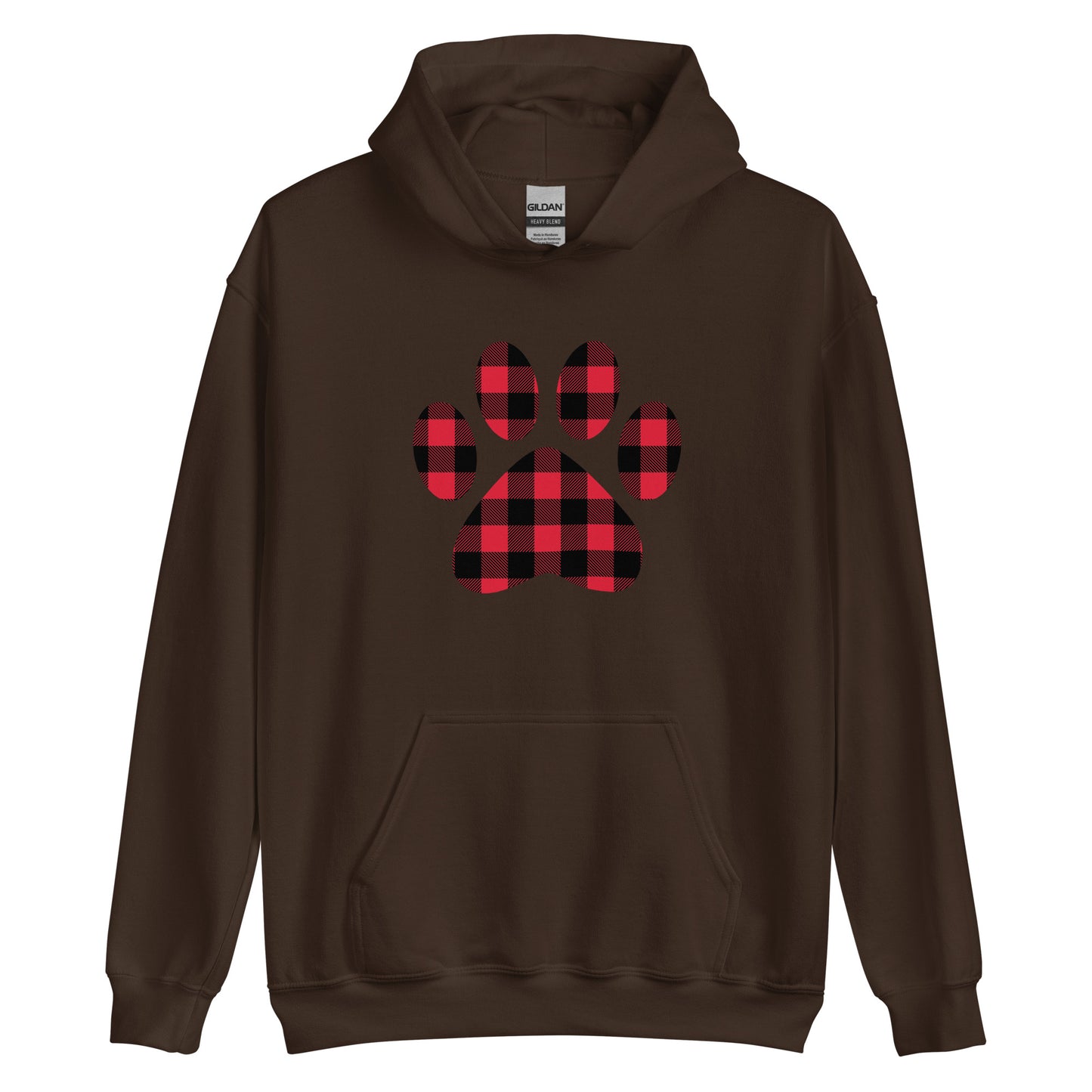 Gingham Paw Print Hoodie